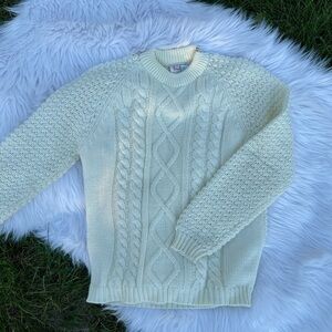 Vintage imported Kimlon fisherman knit sweater​​​​​​​​​​​​​